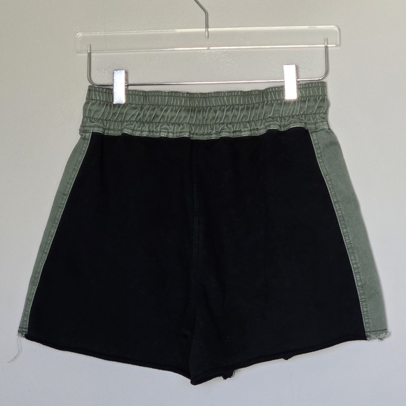 Derek Lam 10 Crosby Resortwear Two-Tone Modest Cotton Terry Pull-On Shorts S - Picture 2 of 8